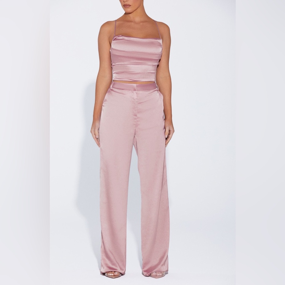 Naked Wardrobe High & Waisted Gloss Pants